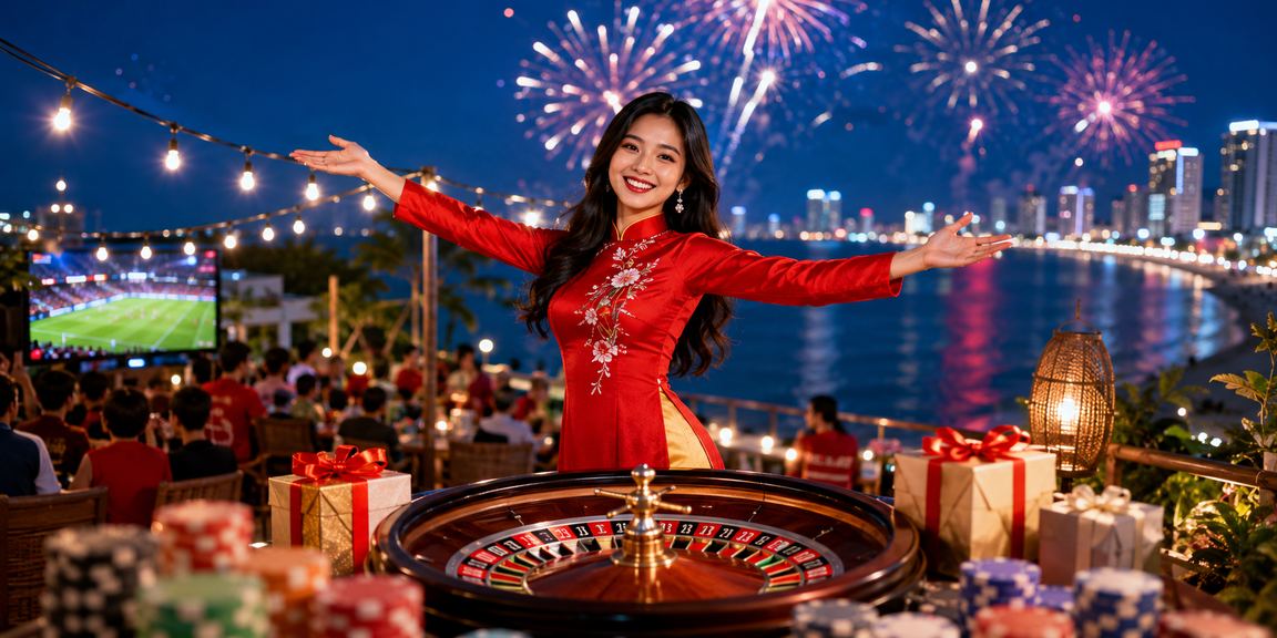 Người chơi roulette mặc áo dài tại Nha Trang thưởng thức trải nghiệm casino trực tuyến sang trọng